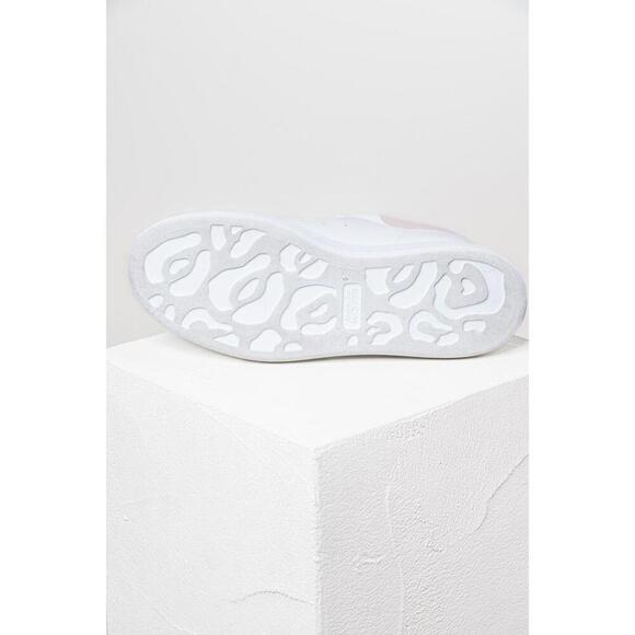 Alexander McQueen White and Cream Chunky Sneaker - Picture 6 of 7